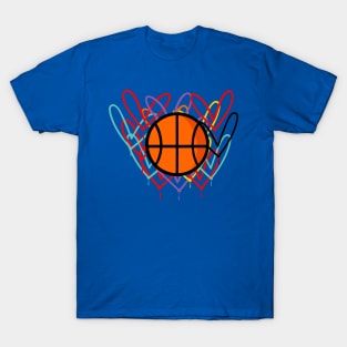 basketball lover street art T-Shirt